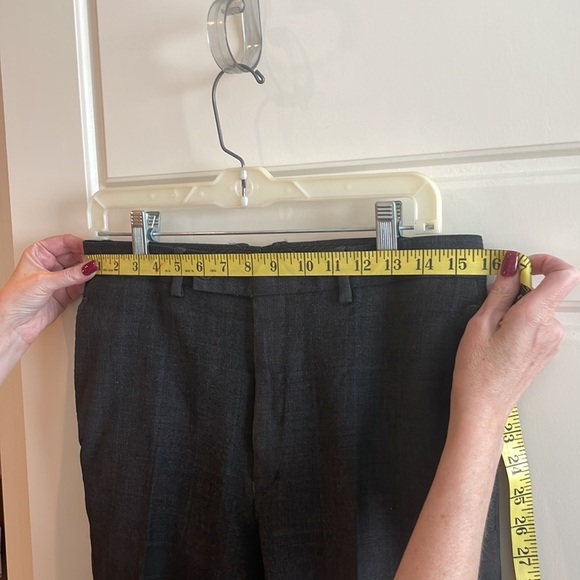 2 Piece Mens Suit Calvin Klein 38L 100% Wool 4 button Cuff. - Picture 15 of 16